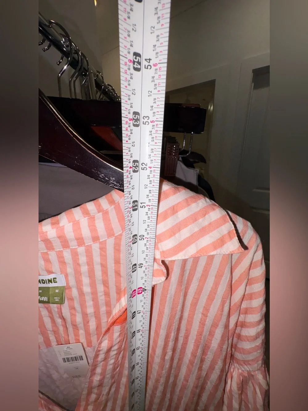 Carolita Printed Tiered Shirt Dress by Celandine: Daniella Manini Edition M NWT - Picture 11 of 16